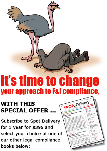 Spot Delivery Special Offer